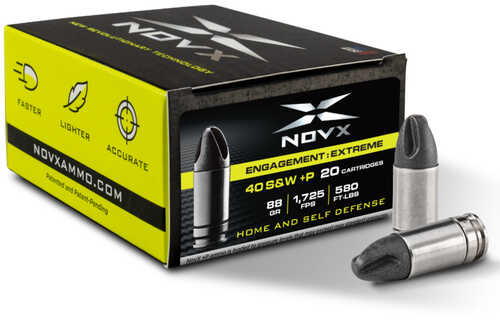 NOVX Ammo 40SW +P 88Gr Engage EXTREM 20/10